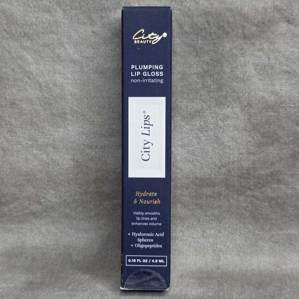 City Beauty CITY LIPS Plumping Lip Gloss & Lip Line Smoother 4.9ml NIB